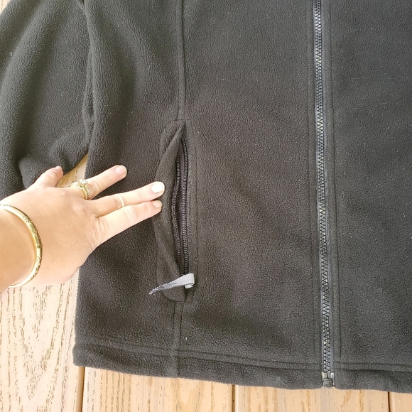 The North Face Black Fleece Jacket Zip Up Coat Outdoor Hike Mountain Cozy Warm S - Picture 8 of 11